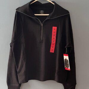 Danskin Womens Luxe Half zip Pullover top